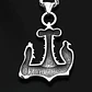 Collar Acero Inoxidable Color Plata Vikingo Cuervos Hombre - Miniatura 4