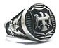 Anillo Acero Inoxidable Militar Águila Color Plata Hombre  - Miniatura 1