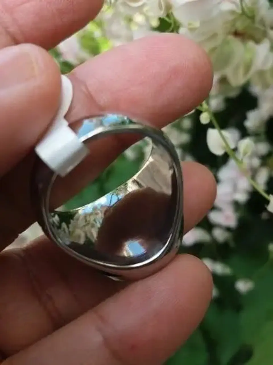Anillo Acero Inoxidable Militar Águila Color Plata Hombre  3