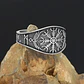 Anillo Color Plata Vikingo Brújula Acero Inoxidable Hombre - Miniatura 6