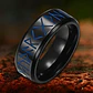 Anillo En Acero Para Hombre Color Plata Brilla Oscuridad - Miniatura 20