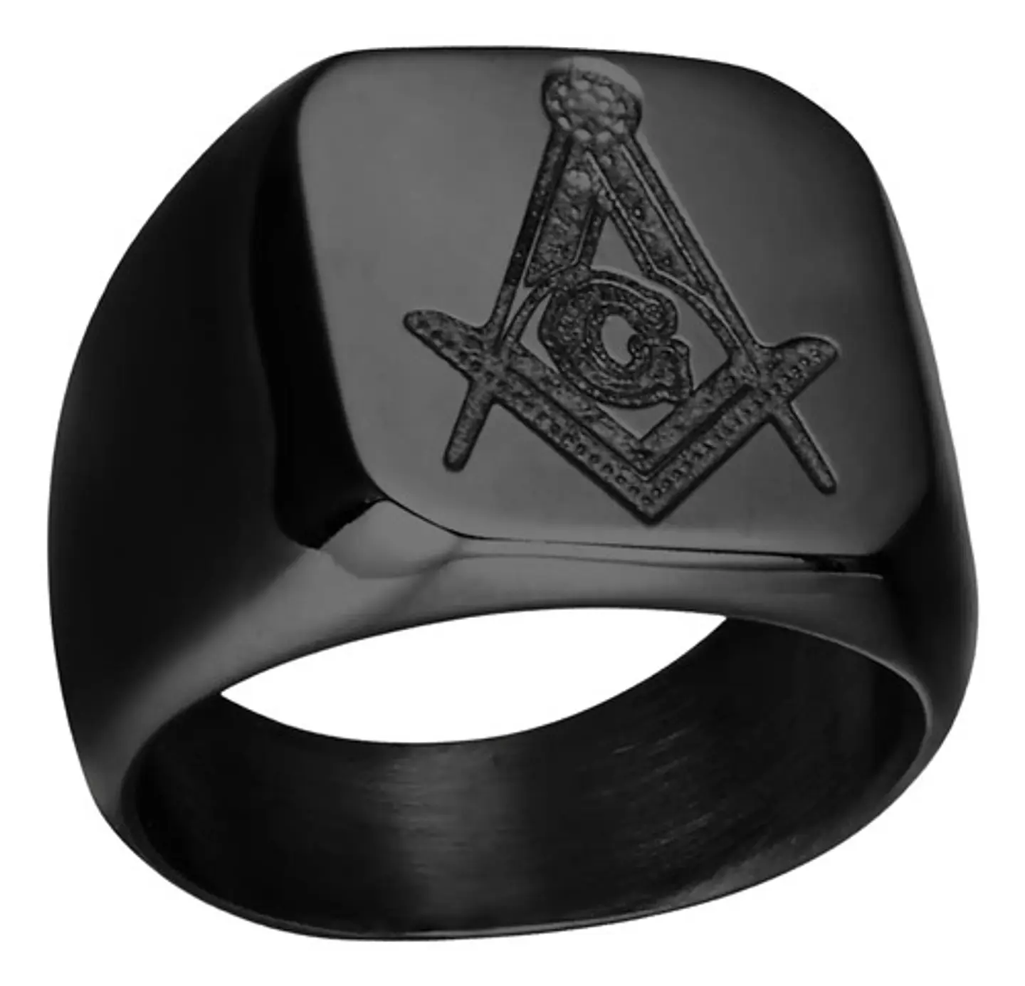 Anillo Masón Color Plata Color Oro Acero Inoxidable Hombre 22