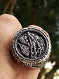 Anillo Color Plata Arcángel Amuleto Acero Inoxidable Hombre - Miniatura 4