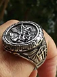Anillo Color Plata Arcángel Amuleto Acero Inoxidable Hombre - Miniatura 5