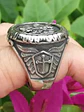 Anillo Color Plata Arcángel Amuleto Acero Inoxidable Hombre - Miniatura 6