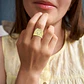 Anillo Ajustable Color Oro Hip Hop Aguila Para Hombre Mujer - Miniatura 7