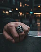 Anillo Cráneo Calavera Color Plata Acero Inoxidable Hombre - Miniatura 6