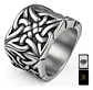 Anillo Color Plata Vikingo Nórdico Acero Inoxidable Hombre - Miniatura 1