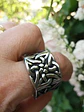 Anillo Color Plata Vikingo Nórdico Acero Inoxidable Hombre - Miniatura 3