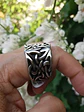 Anillo Color Plata Vikingo Nórdico Acero Inoxidable Hombre - Miniatura 4