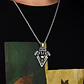 Collar Acero Inoxidable Cráneo Calavera Vikingo Tigre Hombre Plateado - Miniatura 2