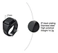 Anillo Color Negro Piedra Cz Clásico Acero Inoxidable Hombre - Miniatura 26