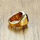 Anillo Color Negro Piedra Cz Clásico Acero Inoxidable Hombre - Miniatura 32