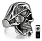 Anillo Cráneo Skull Militar Soldado Acero Inoxidable Hombre - Miniatura 1