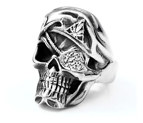 Anillo Cráneo Skull Militar Soldado Acero Inoxidable Hombre