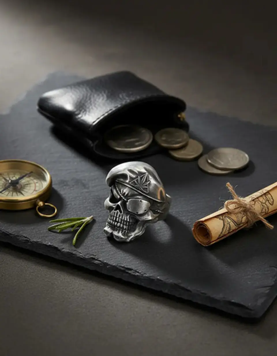 Anillo Cráneo Skull Militar Soldado Acero Inoxidable Hombre 5