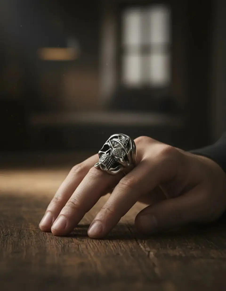 Anillo Cráneo Skull Militar Soldado Acero Inoxidable Hombre 8