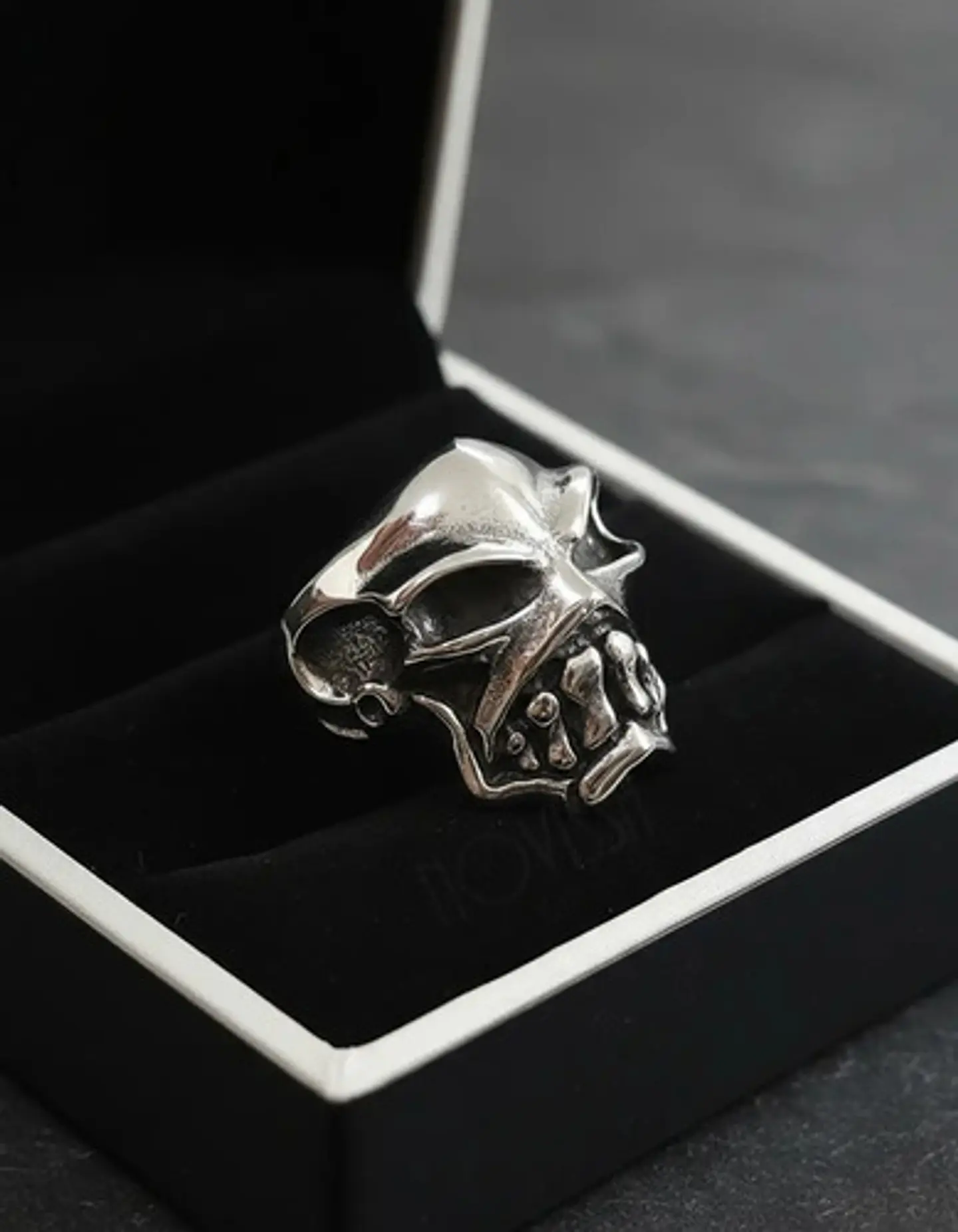 Anillo Cráneo Skull Militar Soldado Acero Inoxidable Hombre 12