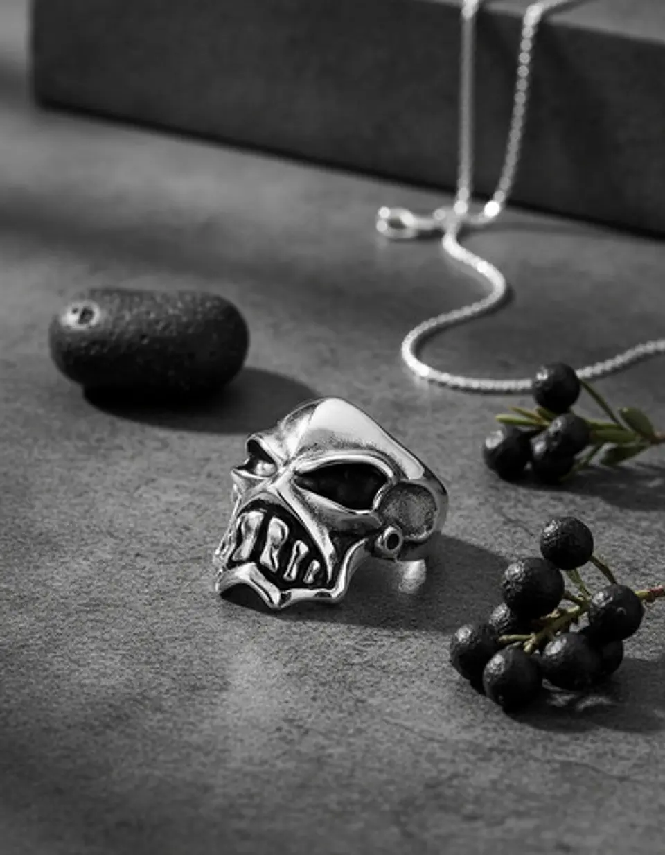 Anillo Cráneo Skull Militar Soldado Acero Inoxidable Hombre 13