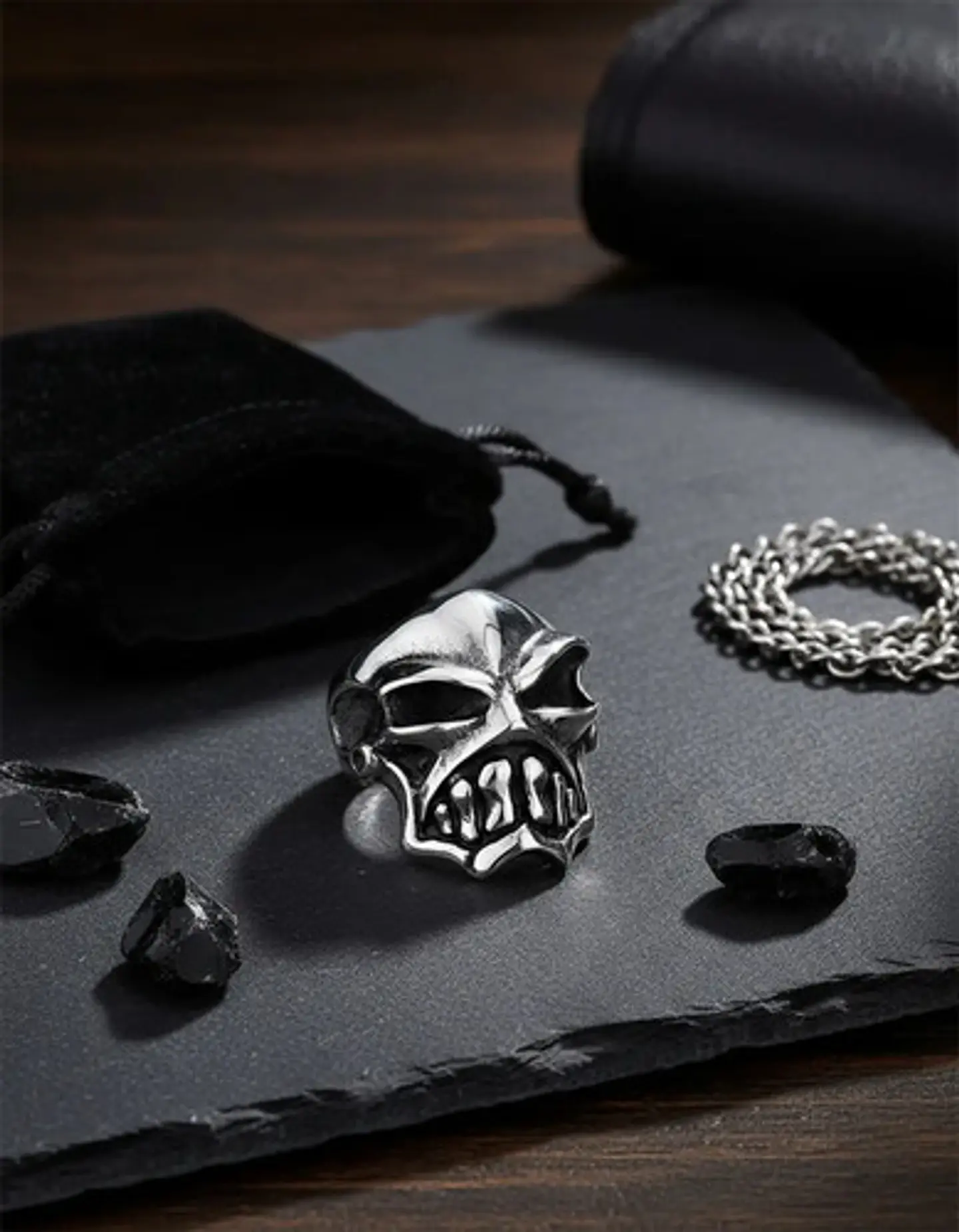 Anillo Cráneo Skull Militar Soldado Acero Inoxidable Hombre 16