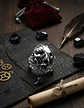 Anillo Cráneo Skull Diente De Sable Acero Inoxidable Hombre - Miniatura 5