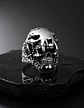 Anillo Cráneo Skull Diente De Sable Acero Inoxidable Hombre - Miniatura 7
