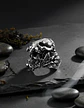 Anillo Cráneo Skull Diente De Sable Acero Inoxidable Hombre - Miniatura 8