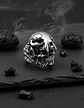 Anillo Cráneo Skull Diente De Sable Acero Inoxidable Hombre - Miniatura 9