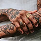 Anillo Ajustable Color Oro Budismo Buda Tallado Para Hombre - Miniatura 4