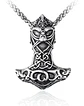 Collar Vikingo Amuleto Odin Nórdico Acero Inoxidable Hombre - Miniatura 1