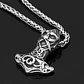 Collar Vikingo Amuleto Odin Nórdico Acero Inoxidable Hombre - Miniatura 6