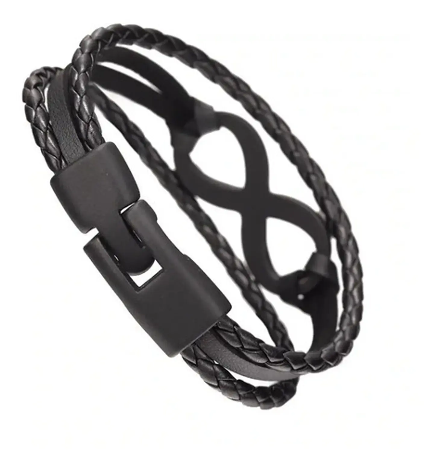 Pulsera Manilla Brazalete Cuero Infinito Para Hombre Y Mujer 1