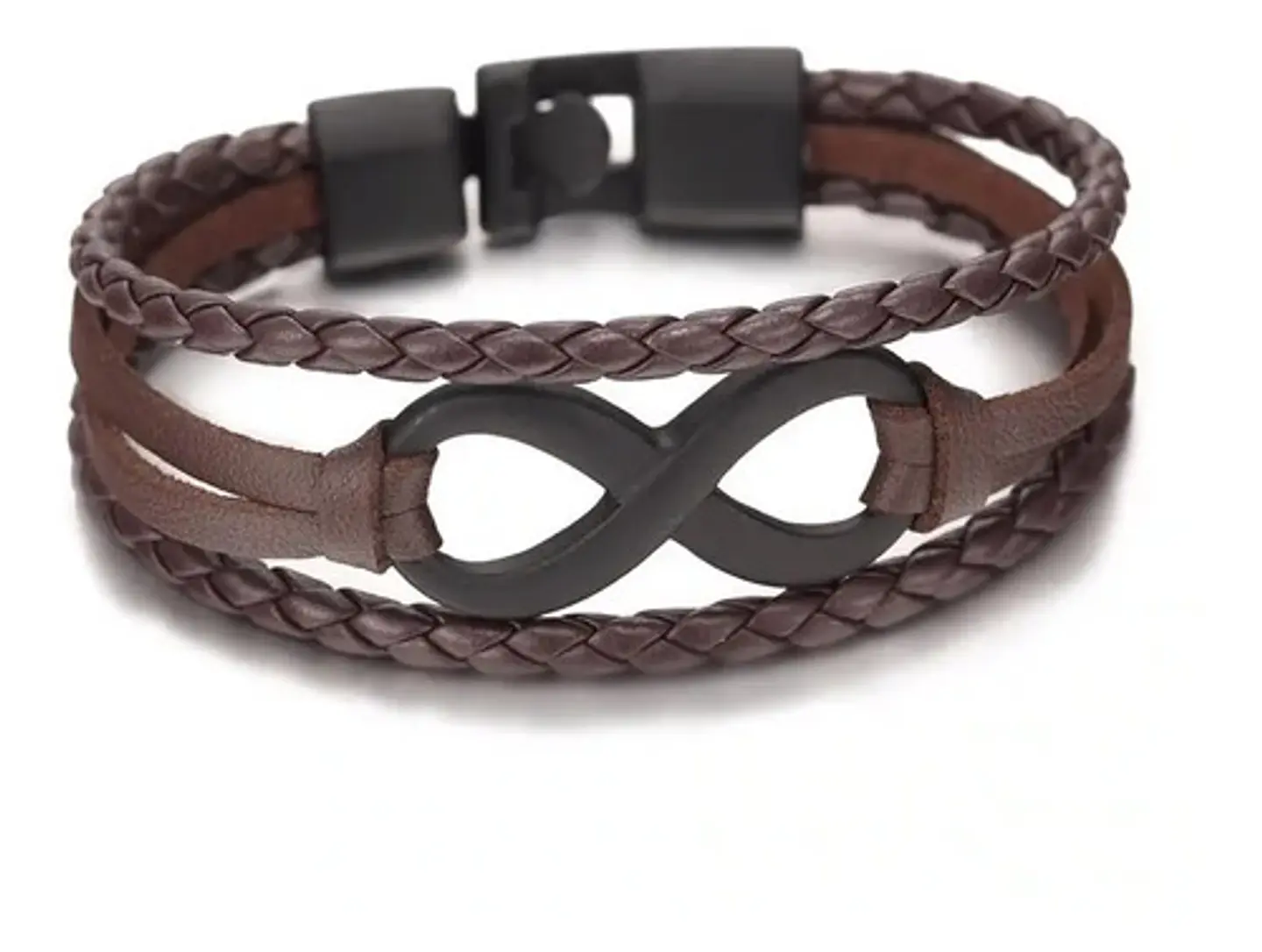 Pulsera Manilla Brazalete Cuero Infinito Para Hombre Y Mujer 3