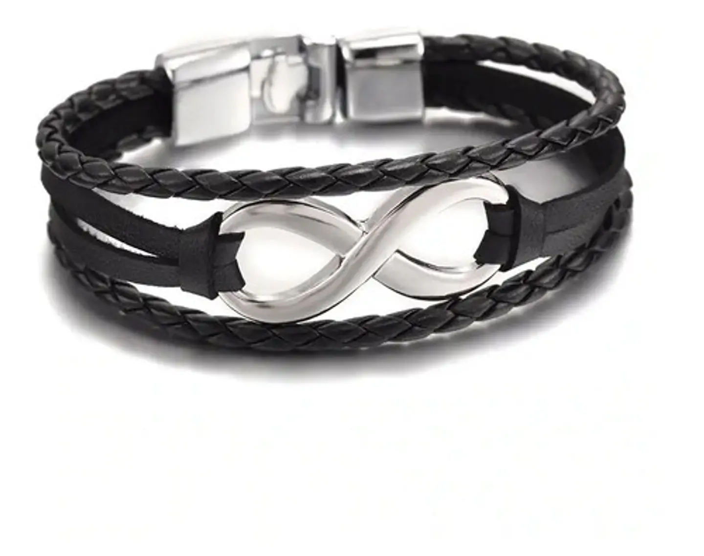 Pulsera Manilla Brazalete Cuero Infinito Para Hombre Y Mujer 5
