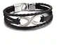 Pulsera Manilla Brazalete Cuero Infinito Para Hombre Y Mujer - Miniatura 5