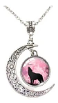 Collar Lobo Vikingo Nórdico Luna Color Plata Mujer Y Hombre - Miniatura 5