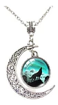 Collar Lobo Vikingo Nórdico Luna Color Plata Mujer Y Hombre - Miniatura 9