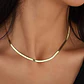 Cadena Serpiente 3mm Color Oro Acero Inoxidable Hombre Mujer - Miniatura 8