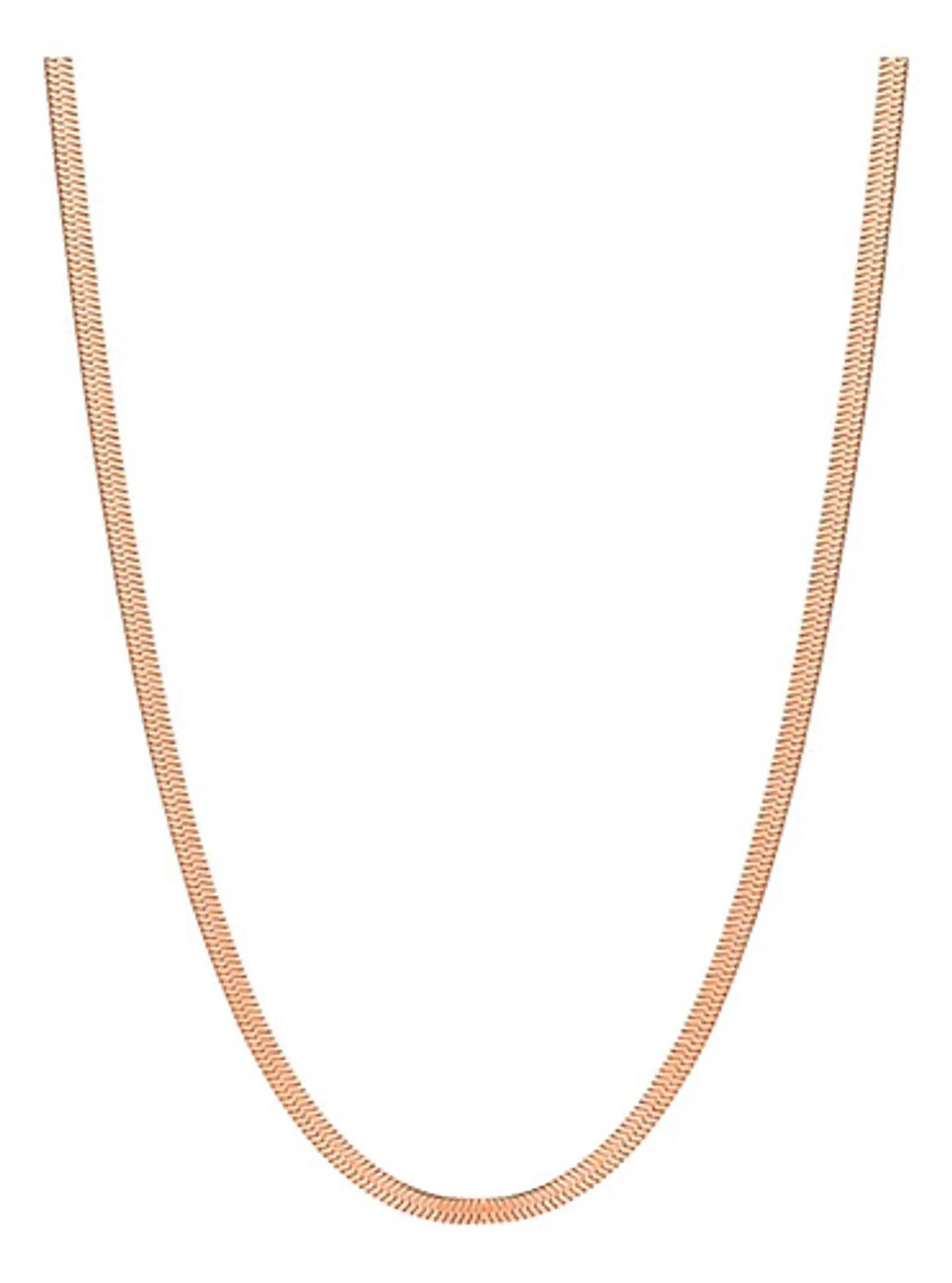 Cadena Serpiente 3mm Color Oro Acero Inoxidable Hombre Mujer 21