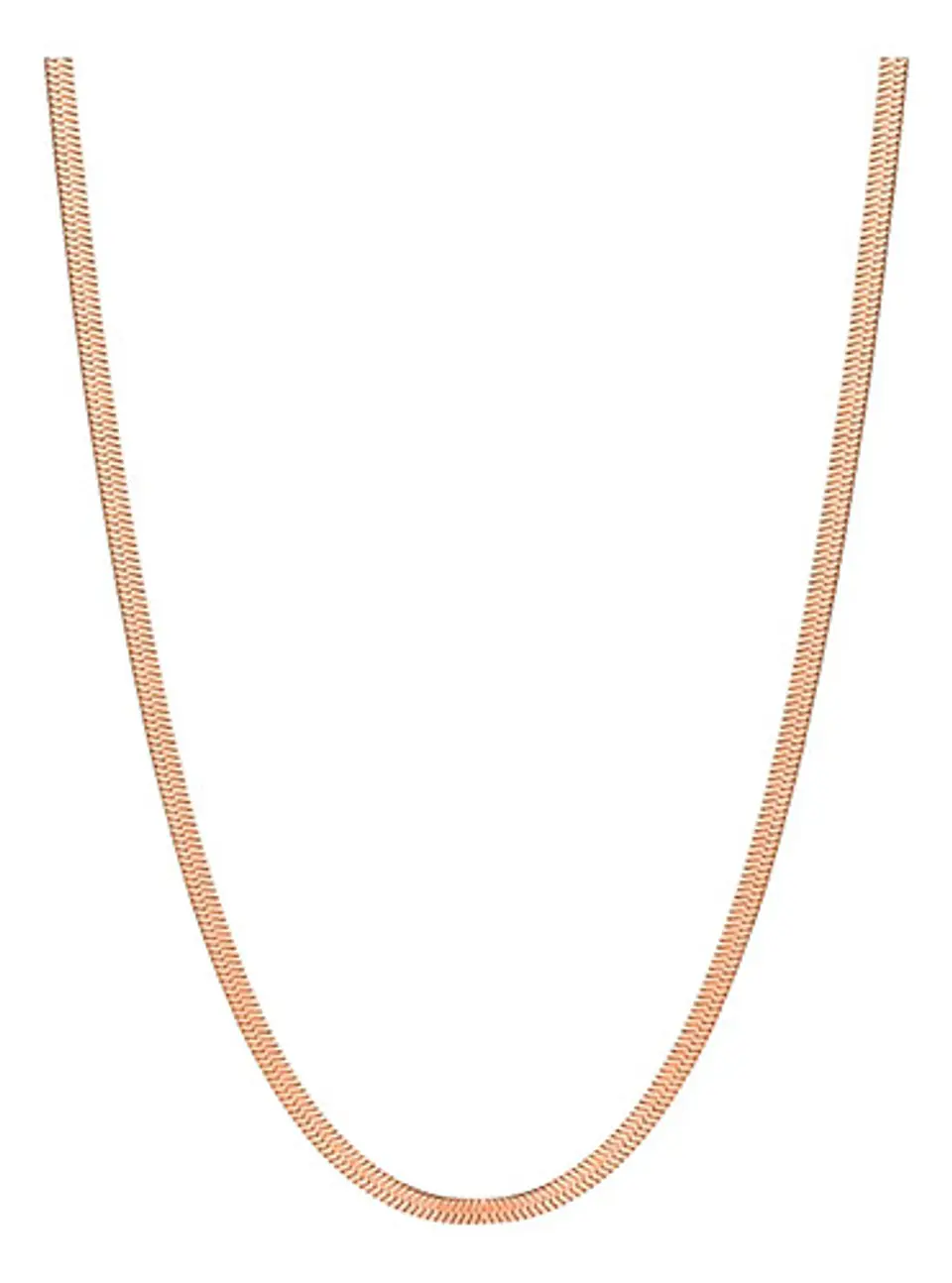 Cadena Serpiente 3mm Color Oro Acero Inoxidable Hombre Mujer 21