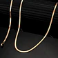 Cadena Serpiente 3mm Color Oro Acero Inoxidable Hombre Mujer - Miniatura 24