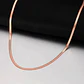 Cadena Serpiente 3mm Color Oro Acero Inoxidable Hombre Mujer - Miniatura 25