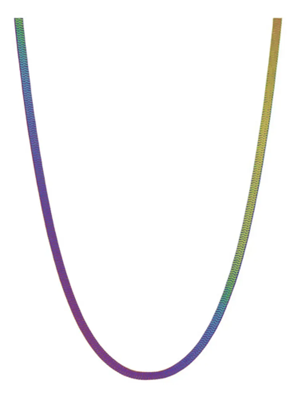 Cadena Serpiente 3mm Color Oro Acero Inoxidable Hombre Mujer 35