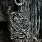 Collar Para Hombre Con Dije Guan Yu Cultura China De Acero  Plateado - Miniatura 6