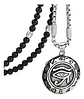 Collar Color Plata Ojo De Horus Acero Inoxidable Para Hombre - Miniatura 1