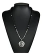 Collar Color Plata Ojo De Horus Acero Inoxidable Para Hombre - Miniatura 5