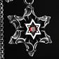 Collar Estrella De David Color Plata Acero Inoxidable Hombre - Miniatura 6