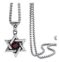 Collar Estrella De David Color Plata Acero Inoxidable Hombre - Miniatura 13