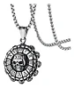 Collar Para Hombre Dije Cráneo Números Romanos Calavera Punk - Miniatura 1