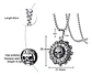 Collar Para Hombre Dije Cráneo Números Romanos Calavera Punk - Miniatura 2
